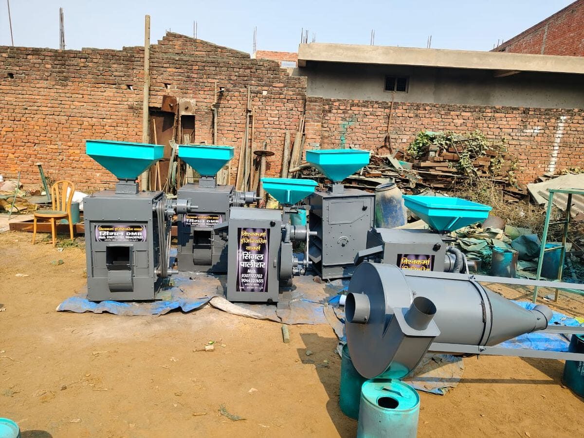 सिंगल पालीशर यूनिट — तैयार खेप